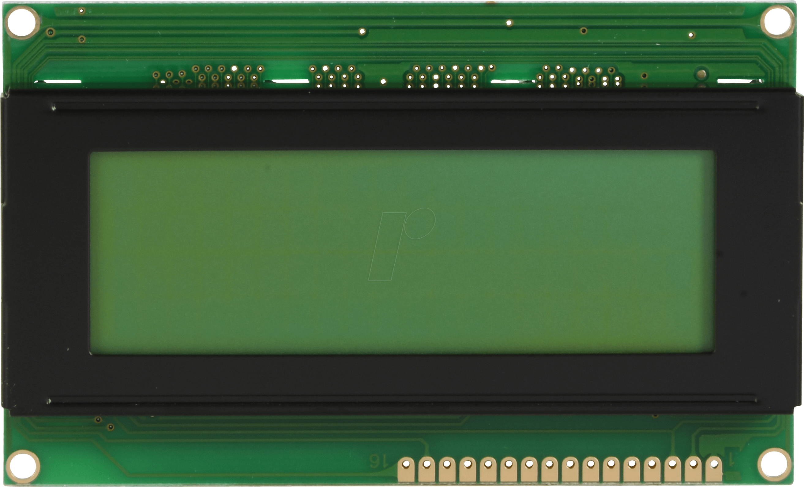 LCD-PM 4X20-5 B - LCD-Modul, 4x20, H:4,8mm, ge/gn, m.Bel.