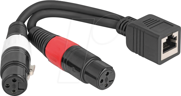 DELOCK 88178 - XLR Audio Extender & Adapter, Cat. 5, 20 cm