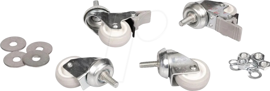 ROLINE 26210023 - Lenkrollen für Wandgehäuse, bis 250 kg