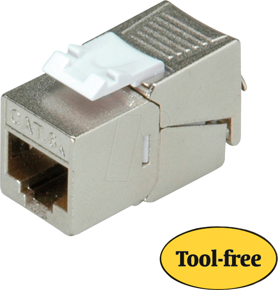 ROLINE 26110378 - Keystone RJ45 Buchse > LSA Cat.6a, geschirmt, silber
