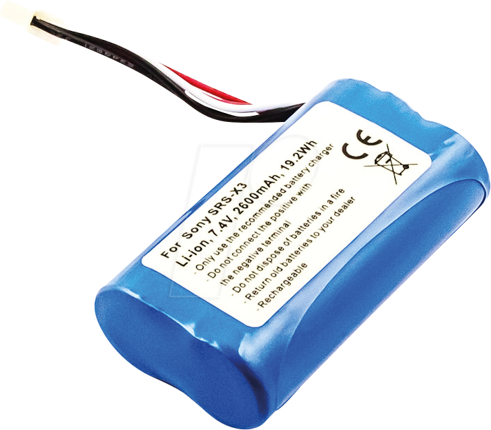 AKKU 31081 - Ersatzakku, Sony SRS-X3, SRS-XB2, Li-Ion, 2600 mAh