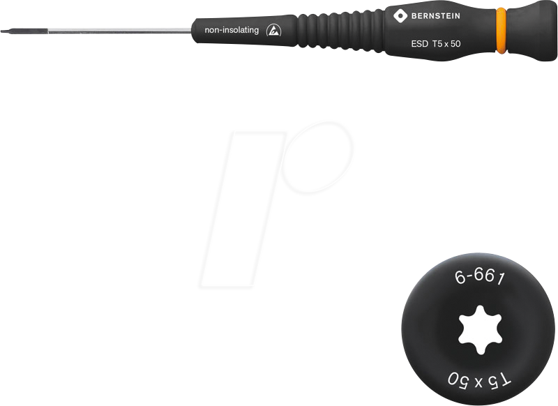 Thumbnail - BERN 6 661 - ESD Schraubendreher, TORX® (TX), T5