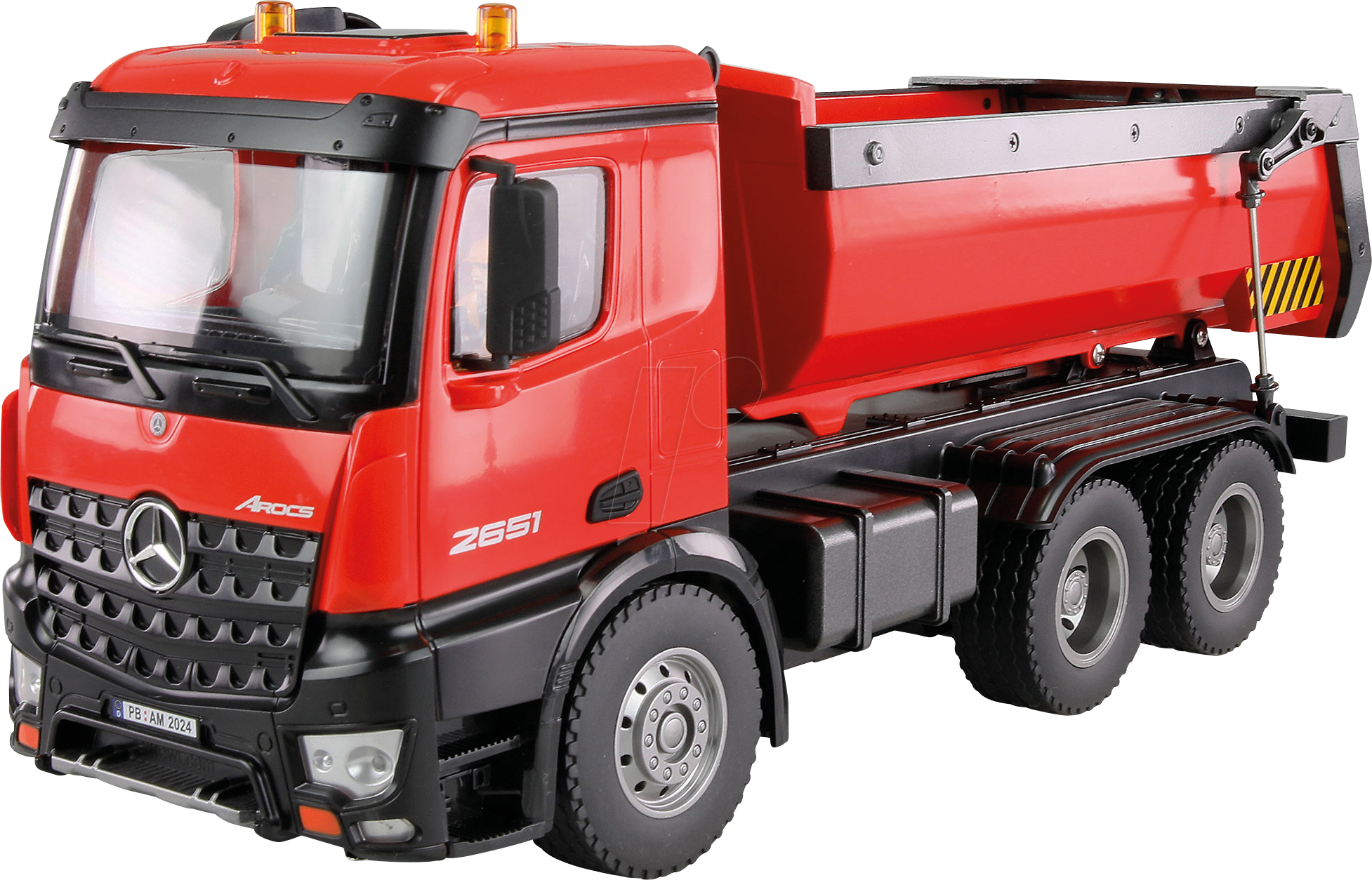 AMEWI 22407 - RC LKW, Mercedes Benz Arcos Kipper, 4WD, 2,4 GHz, 1:18, RTR