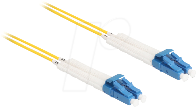 DELOCK 88073 - LWL Kabel LC Duplex Singlemode OS2 winkelbar 5 m