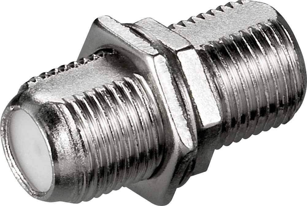 GOOBAY 11841 - F-Buchse auf F-Buchse mit Mutter