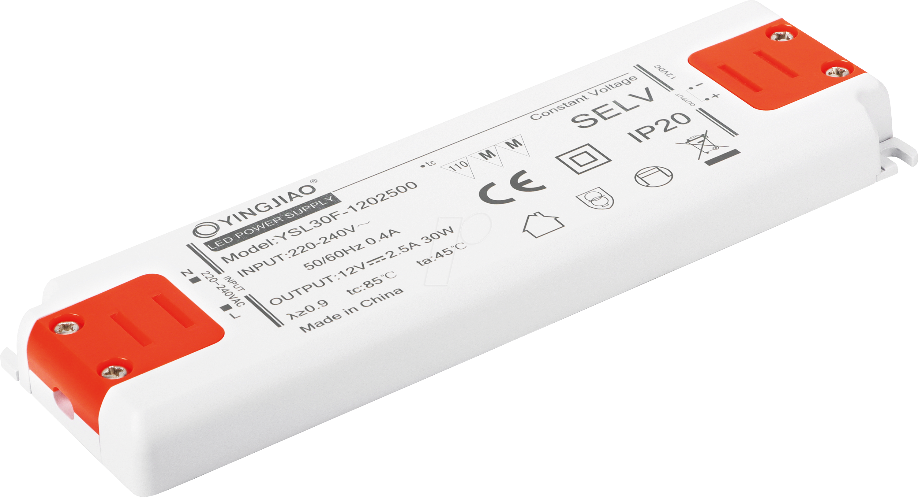 YSL30F-1202500 - LED-Netzteil, 30 W, 12 V, 2,5 A, CV