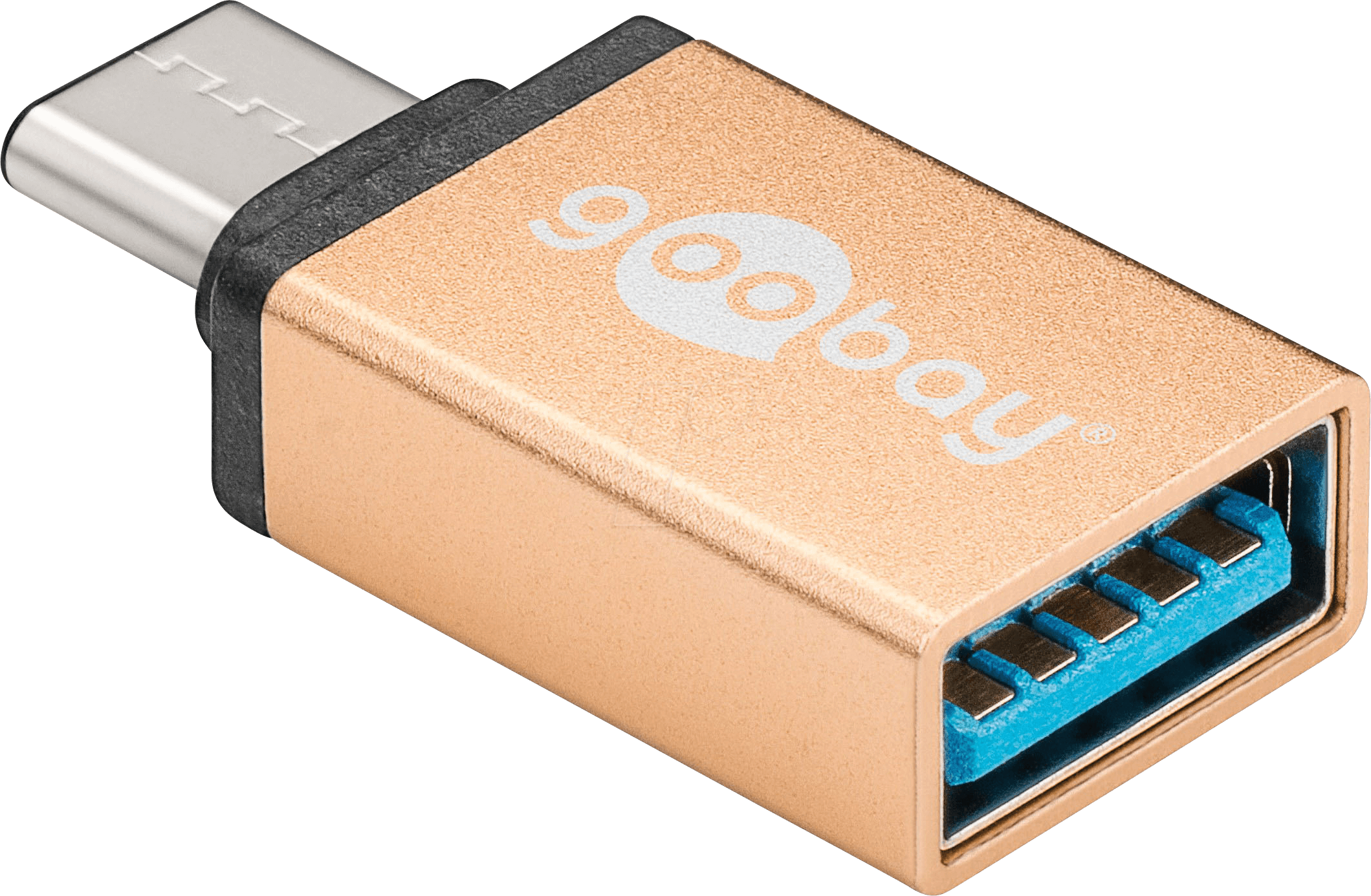 GOOBAY 56622 - USB C Stecker auf USB 3.0 A Buchse, gold