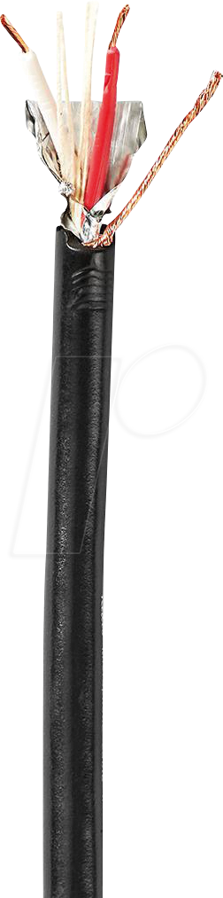 N CABR1535BK1000 - Mikrofonleitung, 2 x 0,35 mm², rund, 100 m