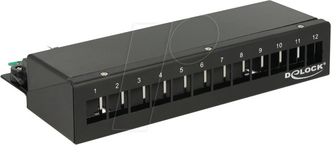 DELOCK 43339 - Keystone Patchpanel 12 Port