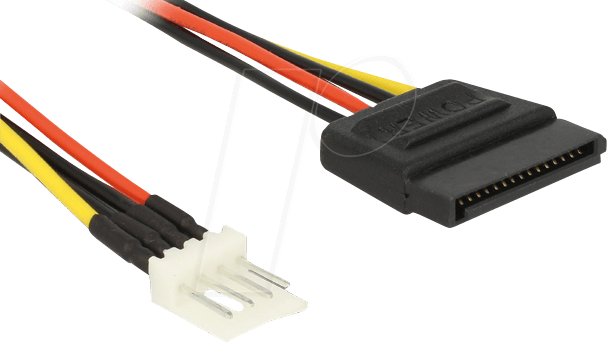 DELOCK 83877 - Power SATA 15 Pin St. > Floppy 4 Pin St. 24 cm