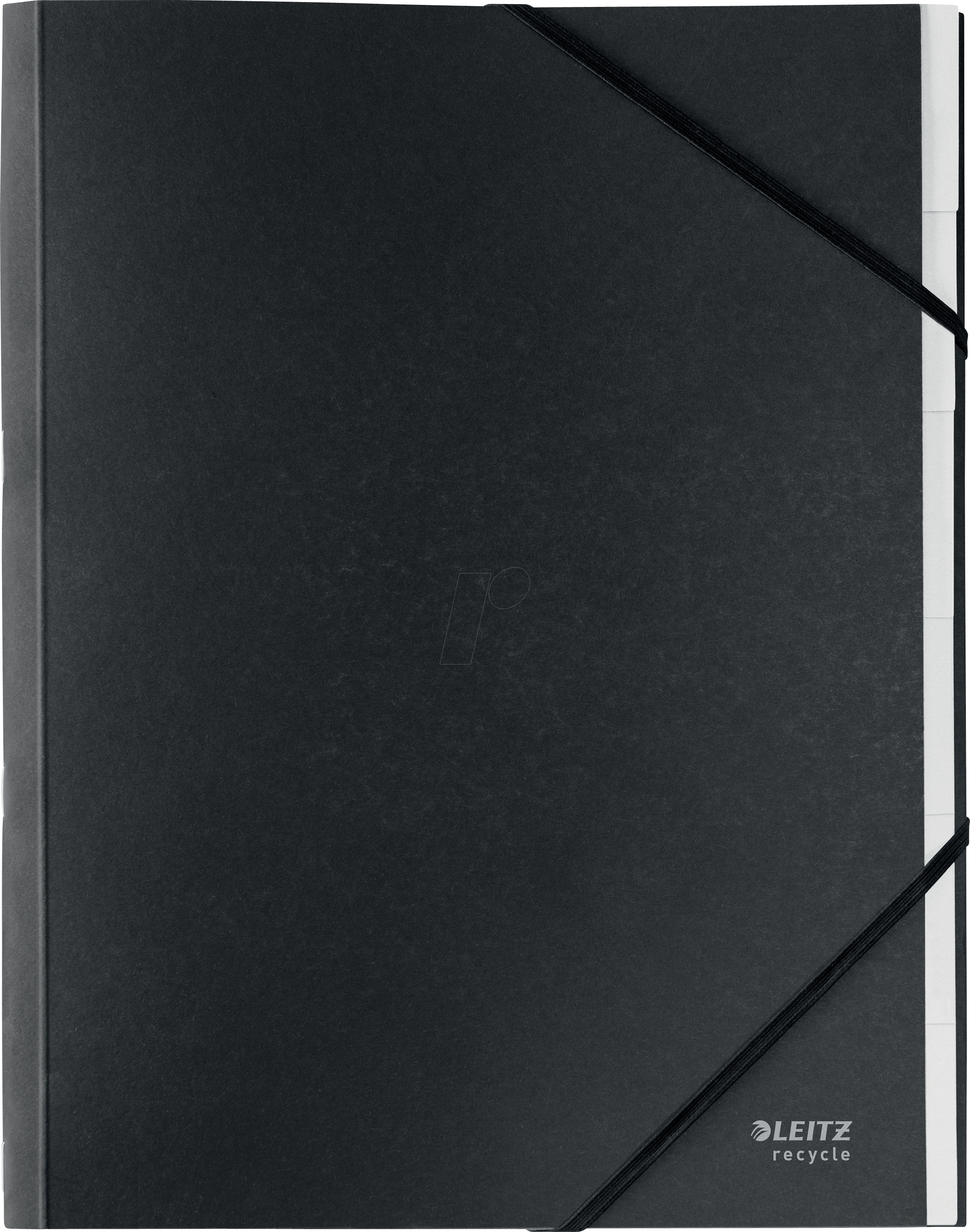 LEITZ 39140095 - Ordnungsmappe, A4, Recycle, 6 Fächer, schwarz