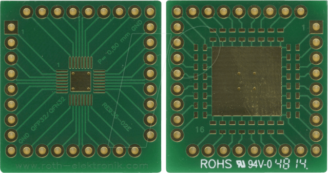 RE 935-02E - Multiadapter QFN32 P=0,50mm RM 2,54 mm