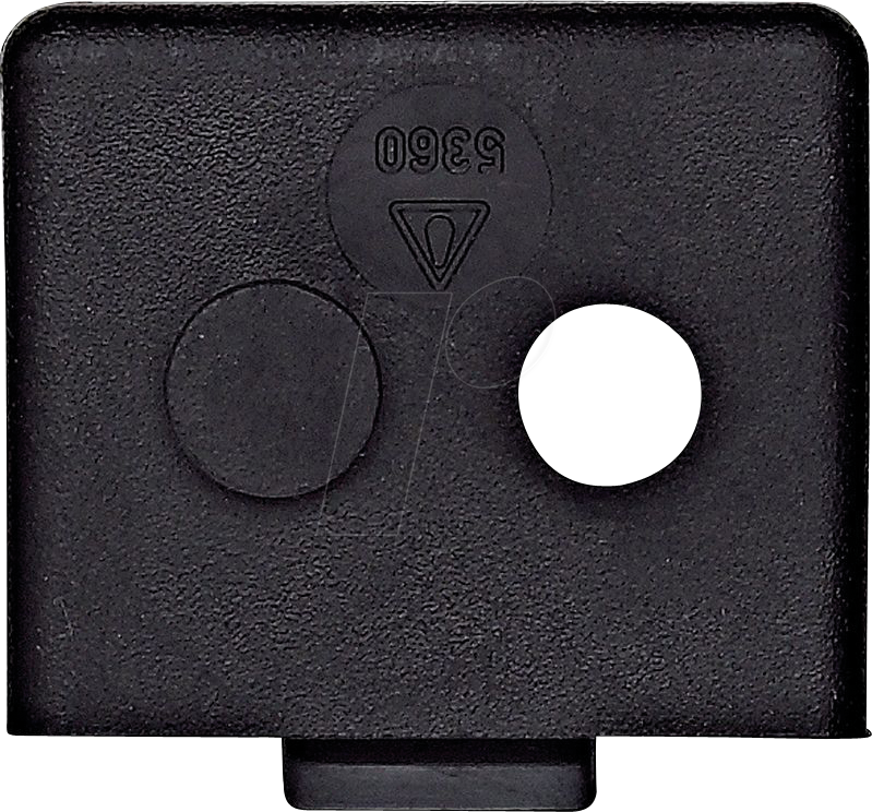 MERTEN 536061 - Doppeleinführung, schwarz, SCHLAGFEST, AGRAR