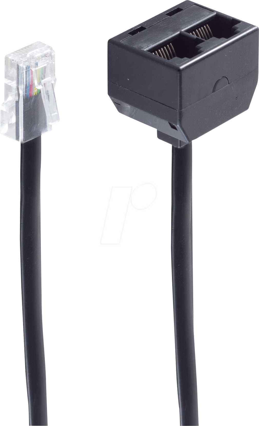 SHVP BS71231-8/4 - Western-Stecker 8/4 > 2 Western-Buchsen 8/4, 0,15m