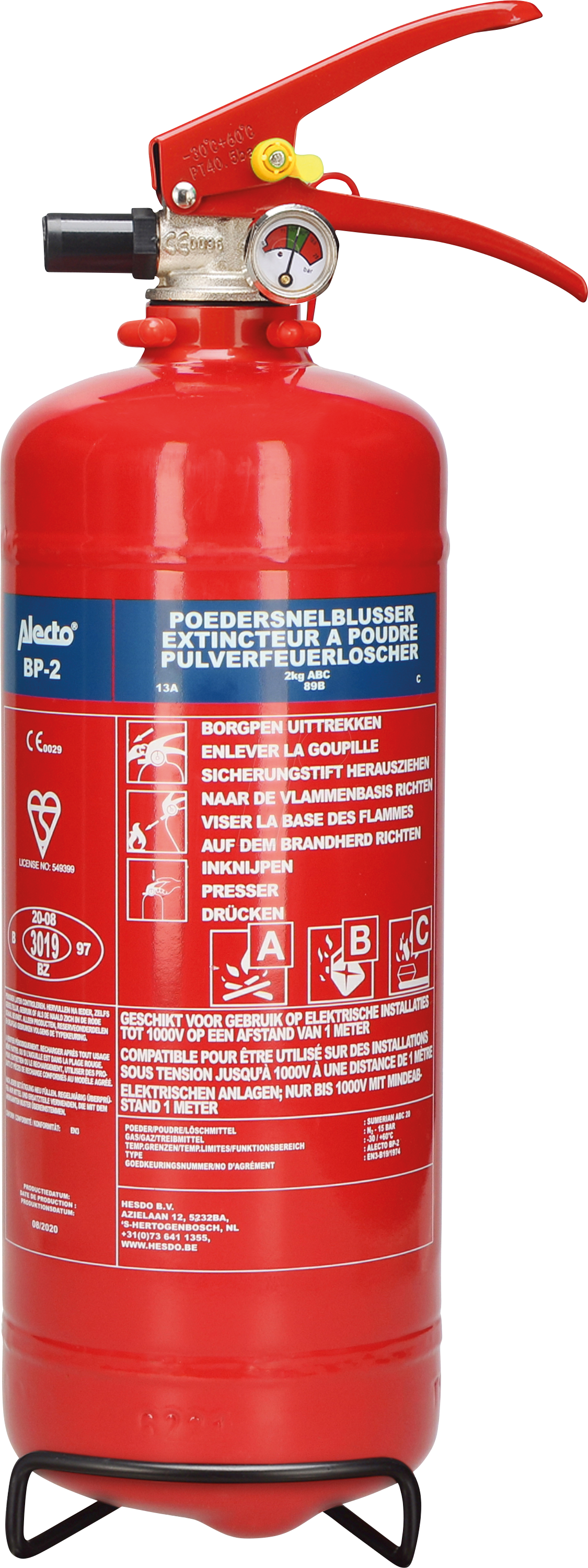 ALO BP-2 - Feuerlöscher, Pulver, 2 kg