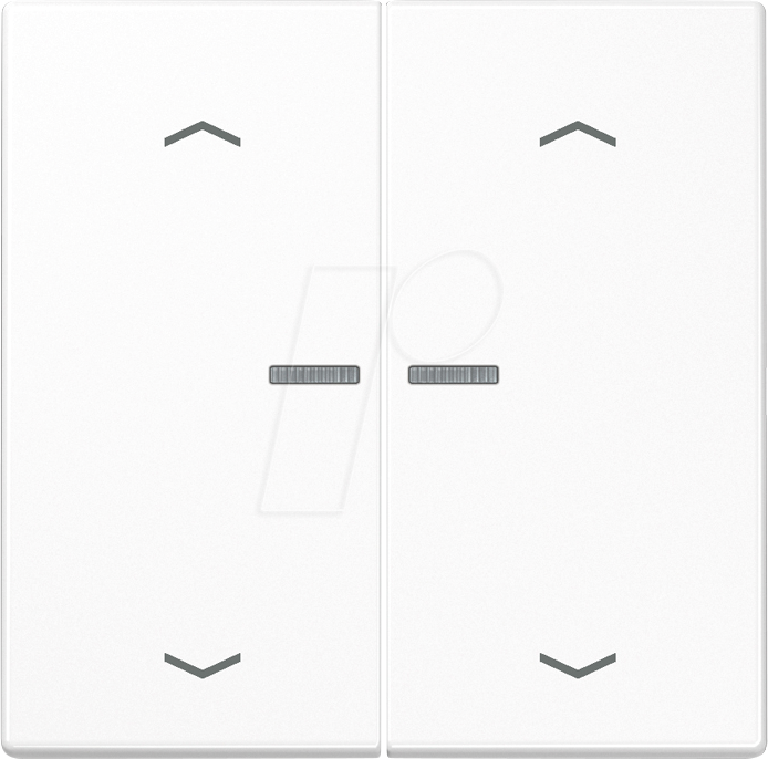 JG BTLS17102PWW - Bluetooth Taster, 2-fach, alpinweiß, Pfeilsymbole