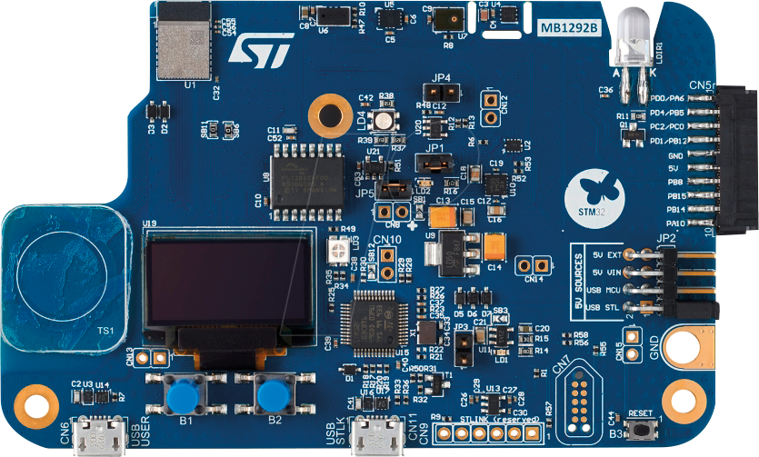 STM32WB5MM-DK - Discovery-Kit, STM32WB5MMG, OLED, 2.4 GHz Transceiver
