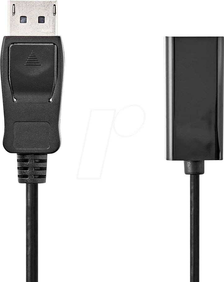 Thumbnail - N CCGB37150BK02 - Displayport auf HDMI-Buchse, 4K/30Hz, 0,2 m
