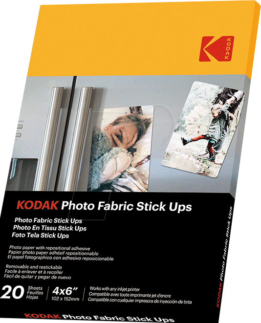 KODAK 9891059 - Fotopapier-Sticker, selbstklebend, 100 x 150 mm, 20 Blatt