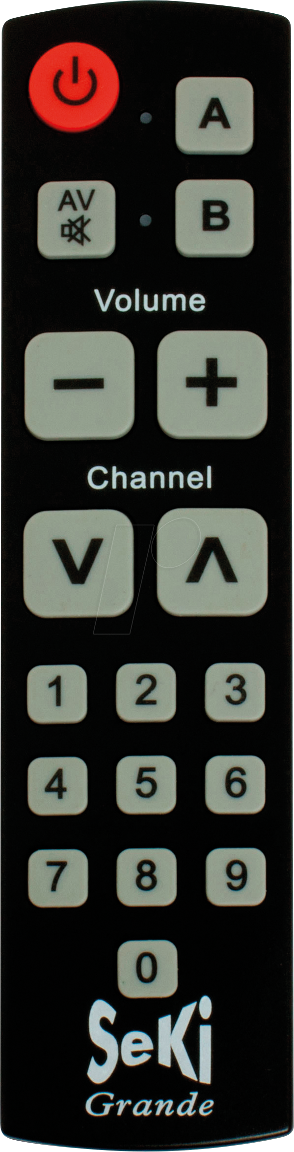 SEKI GRANDE SW - SeKi Grande, lernfähige Universalfernbedienung, schwarz