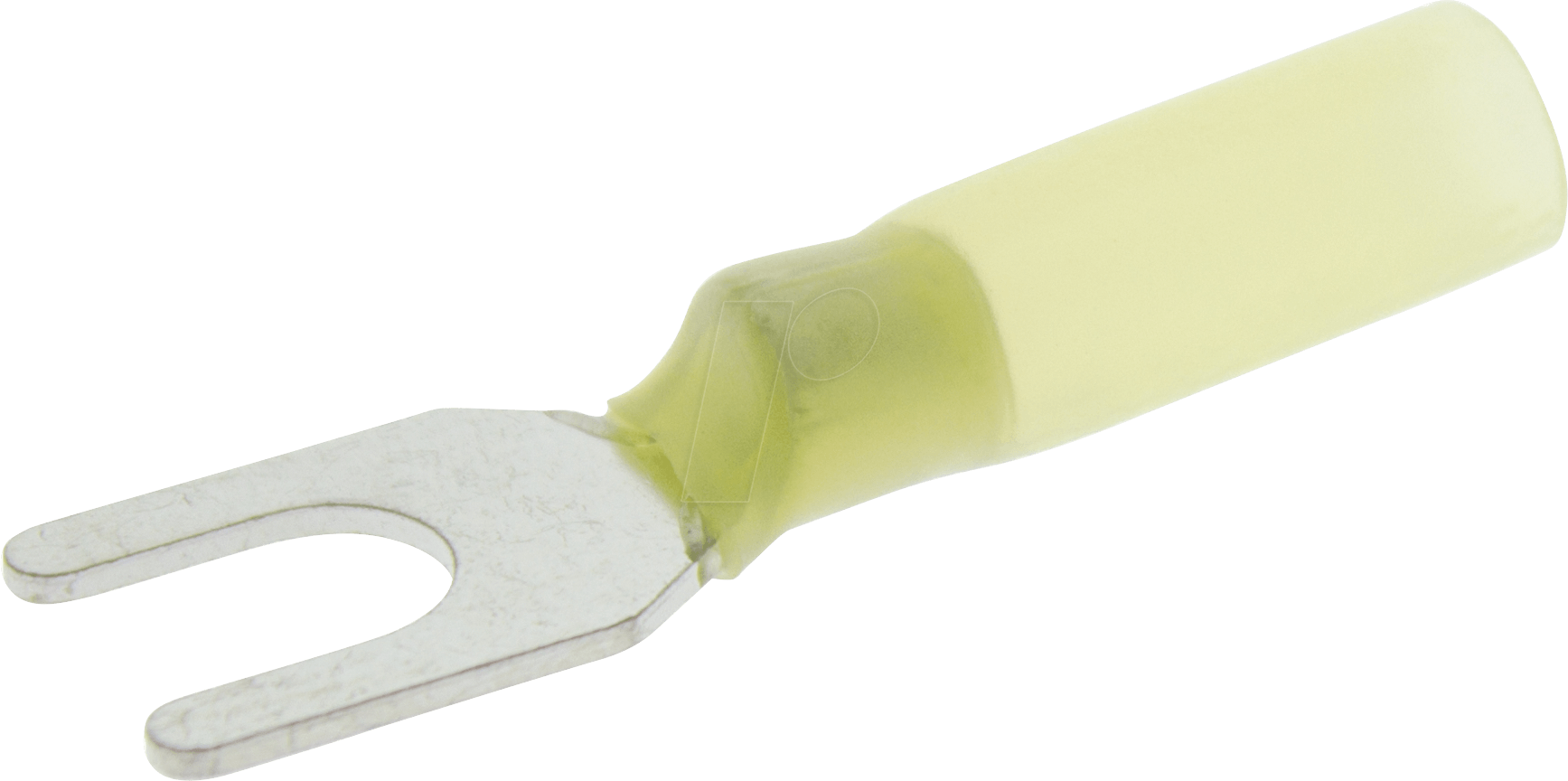 WE K406060HS - Gabelkabelschuh mit Schrumpfschlauch - 4,0 … 6,0 mm², M6, gelb