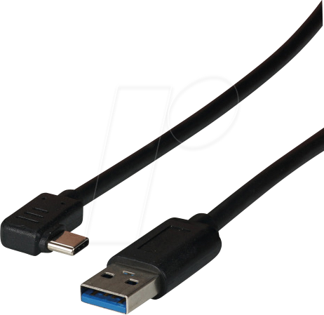EFB USBCUSBC5GA1 - USB 5 Gb/s Kabel, A Stecker auf C Stecker, gewinkelt, 1 m