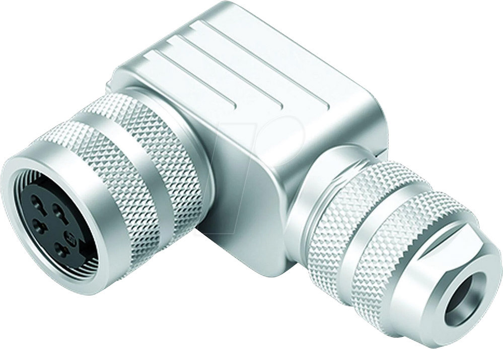 B 99 5122 75 06 - Winkeldose M16, Serie 423, 6-pol, schirmbar, löten, UL, IP67