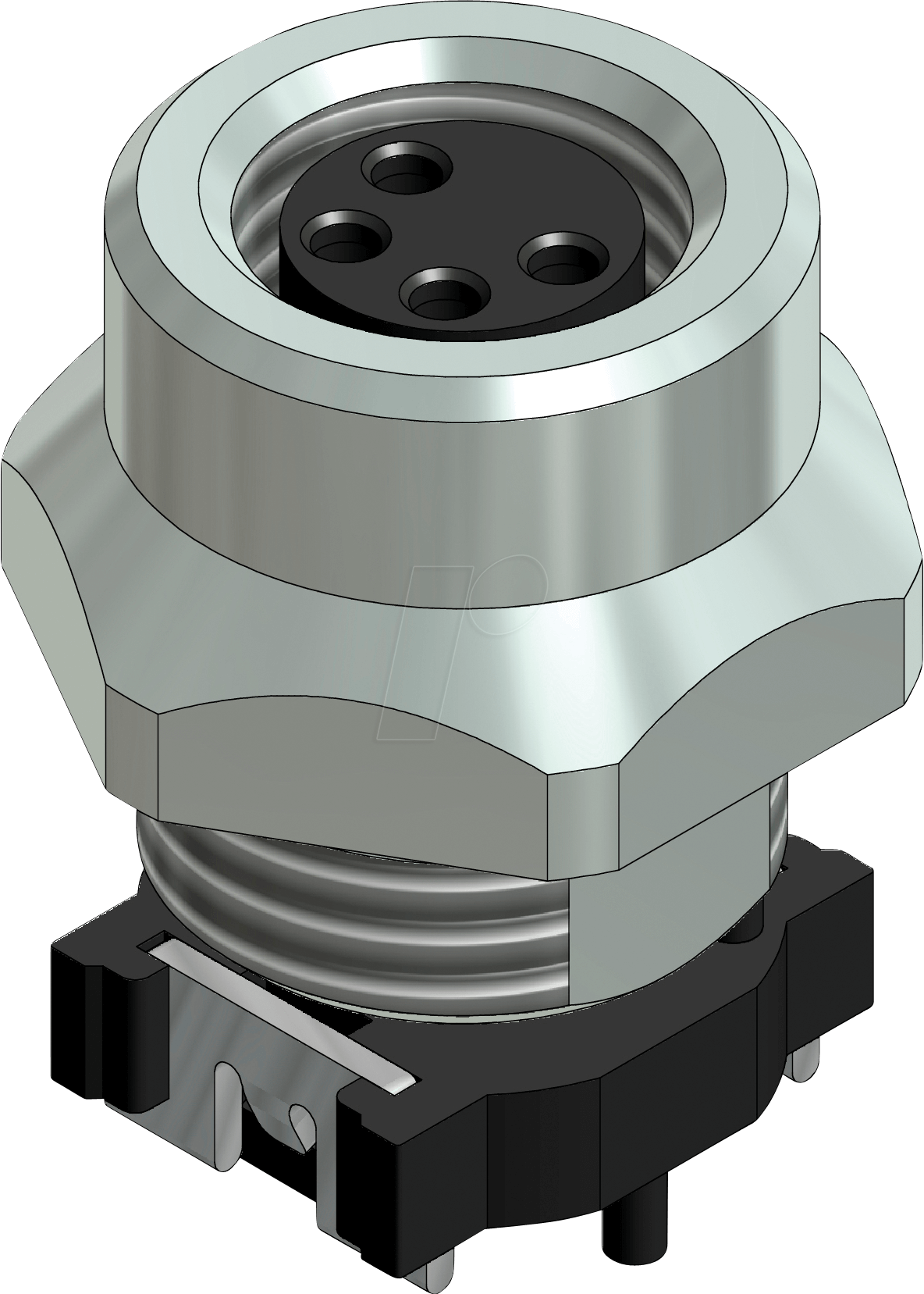 CONEC 42-01245 - SAL M 8, 4-pol, Buchse, gerade