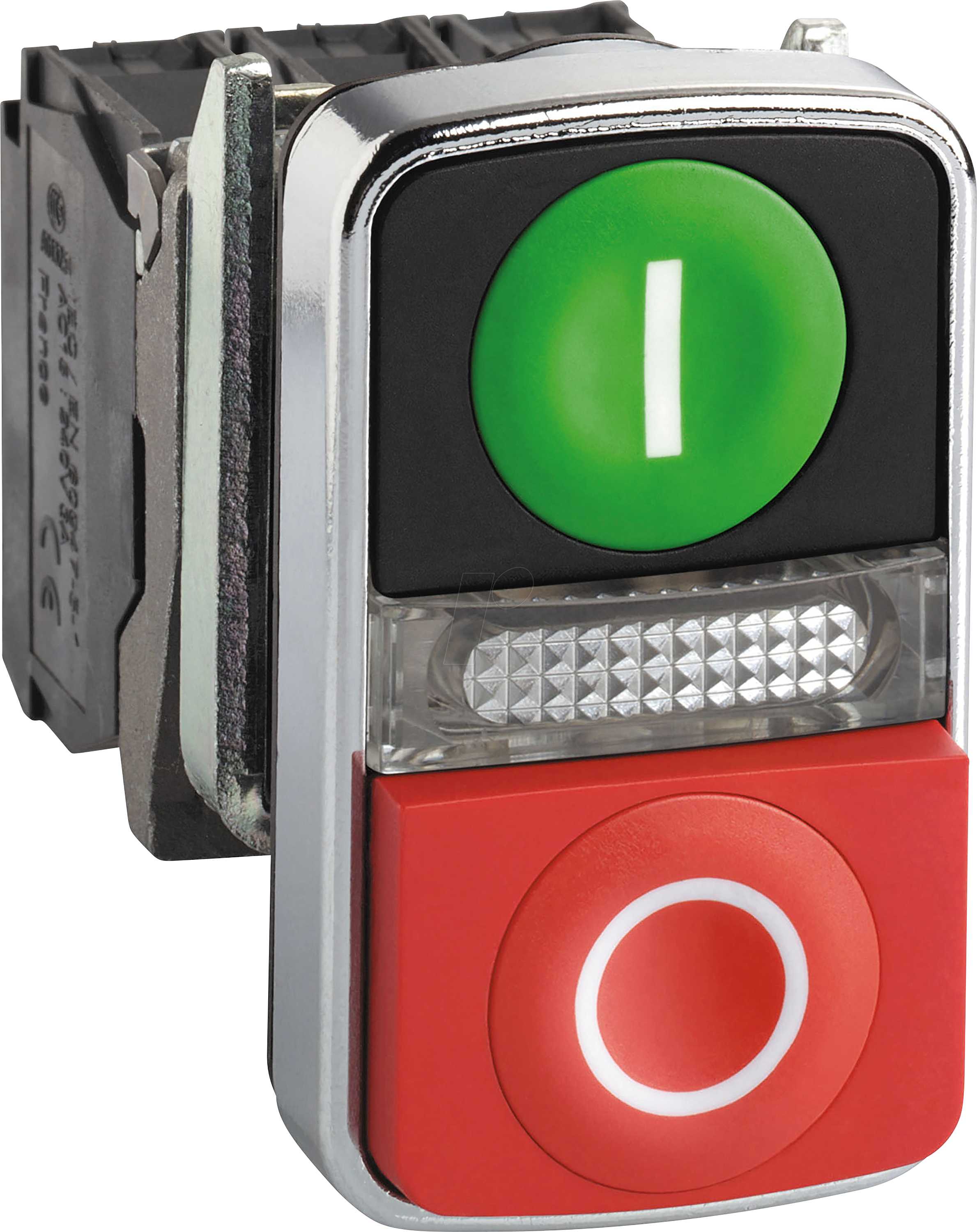 XB4BW73731B5 - Doppeldrucktaster, Harmony XB4, Metall, 22mm, 1S+1Ö, 24V ACDC