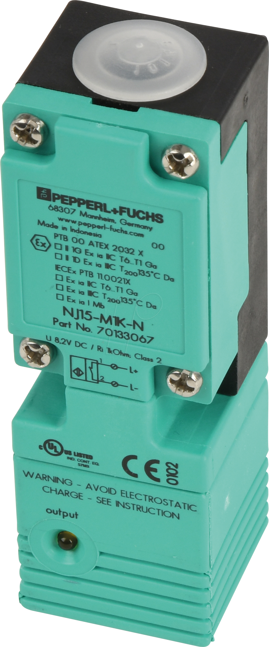 NJ15-M1K-N - induktiver Näherungssensor, 15 mm, NAMUR Öffner (NC)