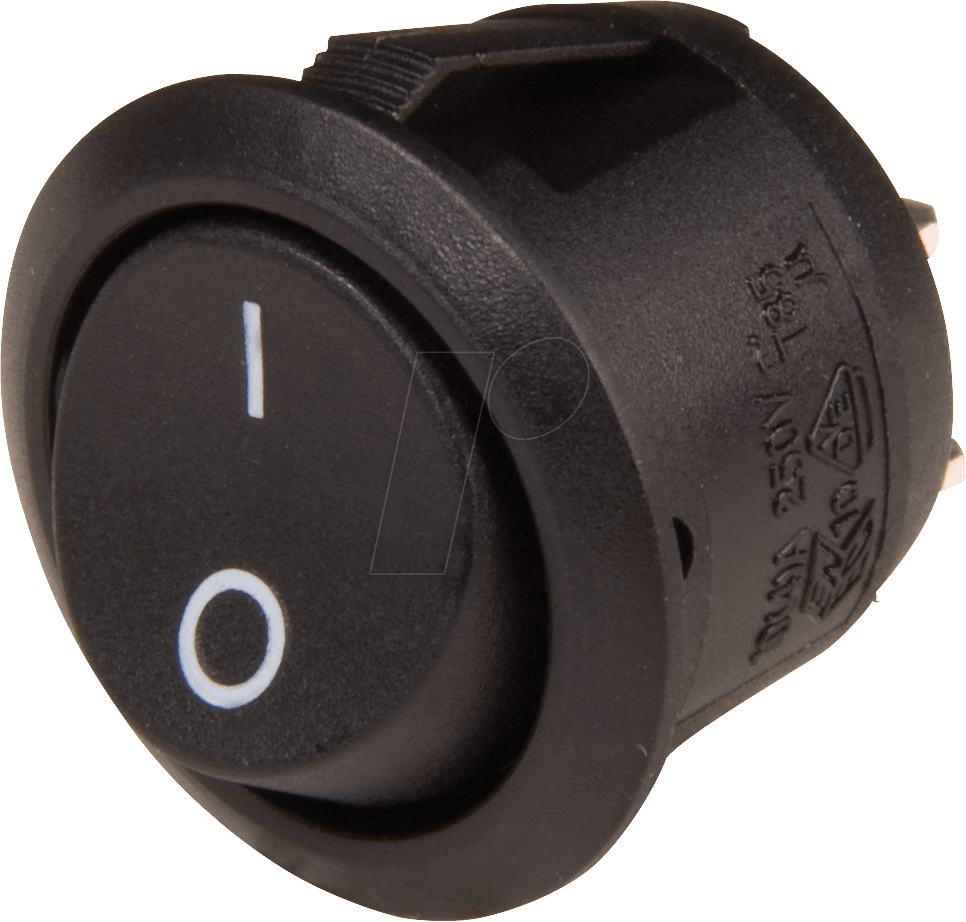 WS R13-112 AAAA - Wippenschalter rund, 1x Ein - Aus