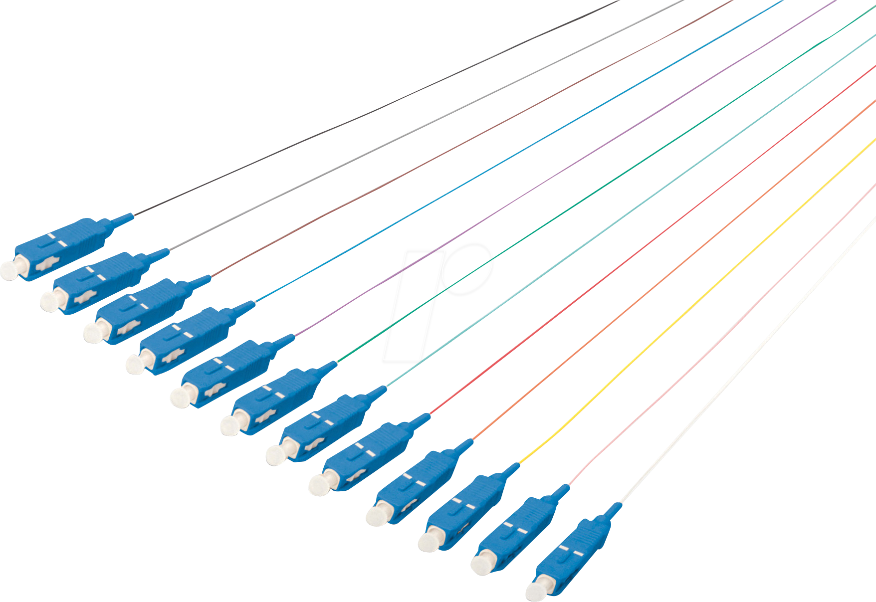 DIGI DK-29221-02 - LWL Pigtail-Set, SC, OS2, 09/125 µm, 12 Stück