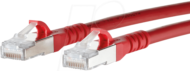 Thumbnail - BTR 1308451066-E - Patchkabel RJ45 Cat.6A S/FTP 1 m rot