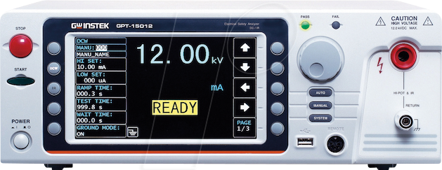 GPT-15012 - Sicherheitstester GPT-15012, 12000 V DC / 5000 V IR