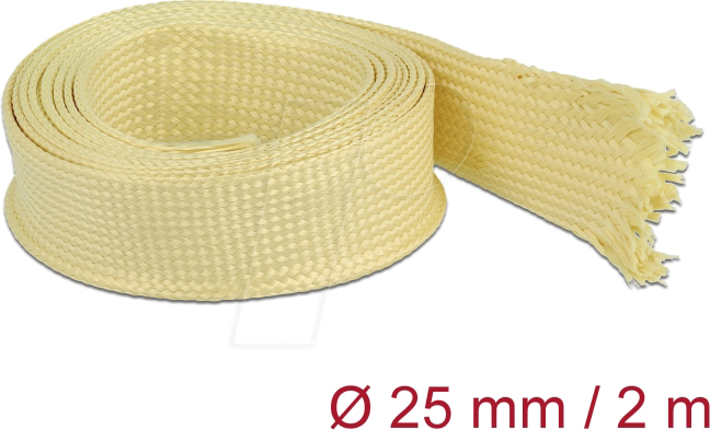 Thumbnail - DELOCK 20801 - Geflechtschlauch aus Aramid Fasern 2 m x 25 mm