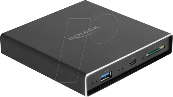 DELOCK 42618 - externes 2.5'' SATA HDD / SSD Gehäuse, USB C, USB A und SD Slot