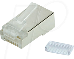 SHVP 72060-R10 - Cat.6 Stecker + Einführhilfe, 10 Stk.