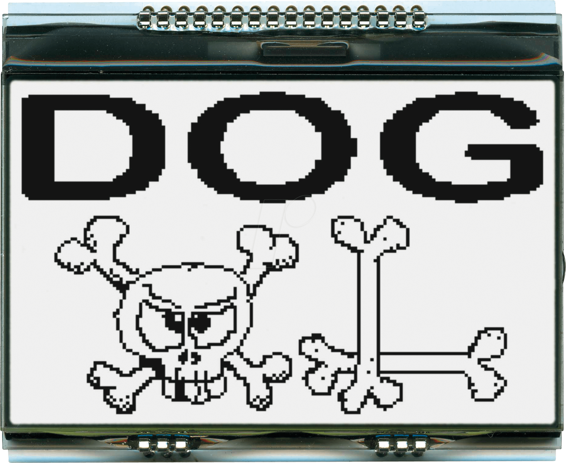 EA DOGXL160W-7 - Grafikmodul mit Grafik-RAM, 69,2 x 42,8 mm, weiß