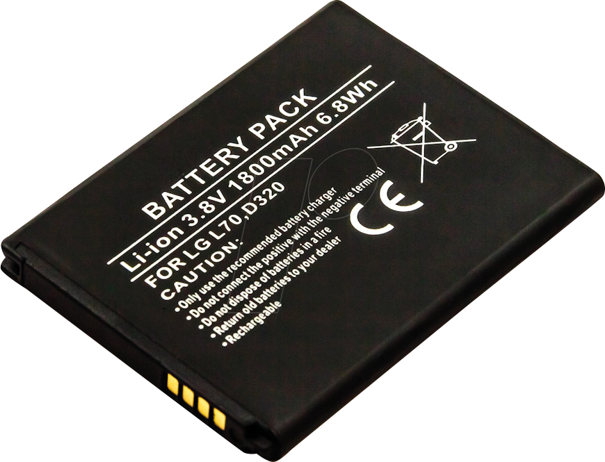 AKKU 10589 - Smartphone-Akku für LG-Geräte, Li-Ion, 1800 mAh