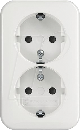 BJ 202 EAPB - Schutzkontakt-Doppelsteckdose, erhöhter Berührungsschutz