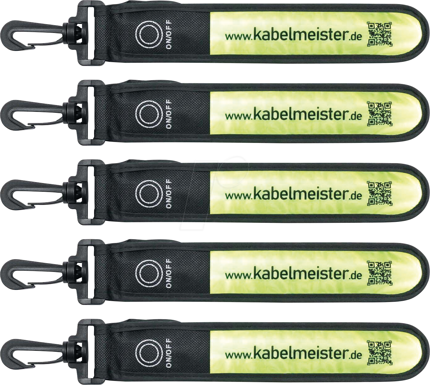 BIKE LEUCHTBAND8 - LED-Leuchtband, gelb, 5er-Set