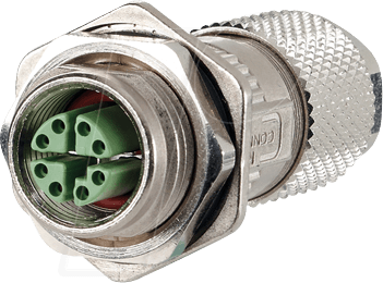 M12 BU8 MF88 - Buchse M12, 8-polig, feldkonfektionierbar