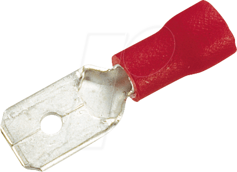 FS-R-4,75 - Flachstecker, Breite: 4,75mm, rot