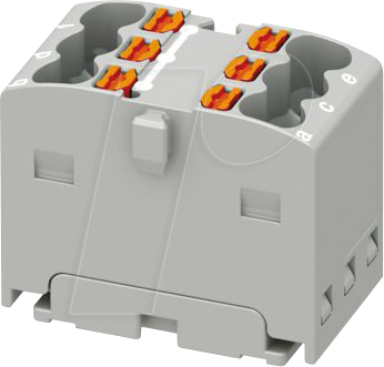 PHOE 3002757 - Verteilerblock PTFIX, 6X1,5, grau