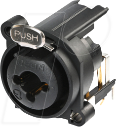 REAN RCJ9FA-H - XLR Einbaubuchse 3-polig kombiniert mit 6,35mm Klinkenbuchse ste