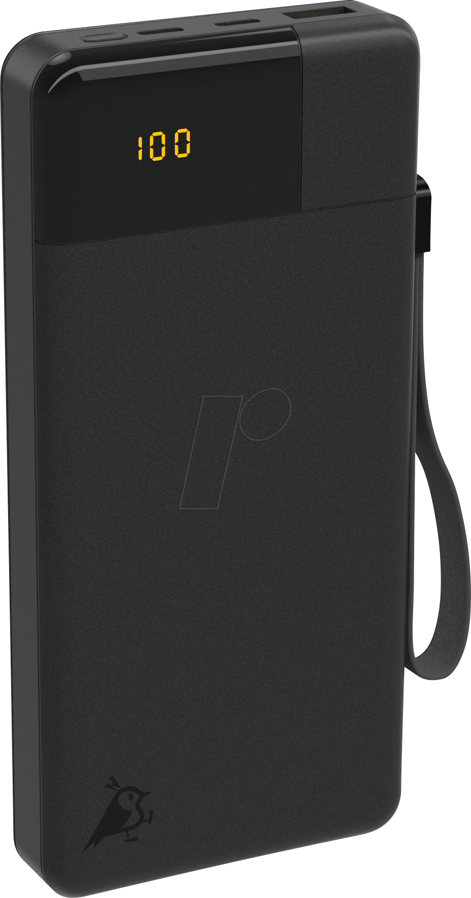 AQIILA PB B20+SW - Powerbank, 20000 mAh, 65 W, 1x USB-A, 2x USB-C, schwarz