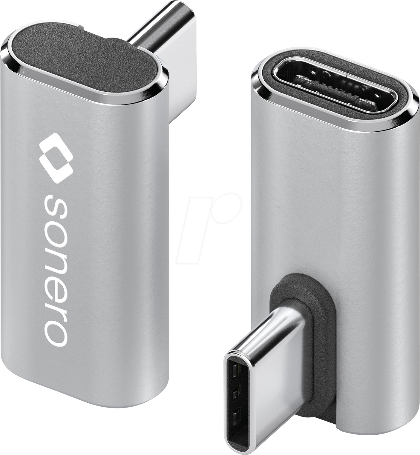 SON X-UA134 - Adapter USB 4.0 C-Stecker > C Buchse, silber