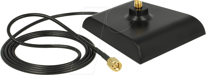 DELOCK 88973 - Magnetfuß für WLAN Antenne, SMA Stecker