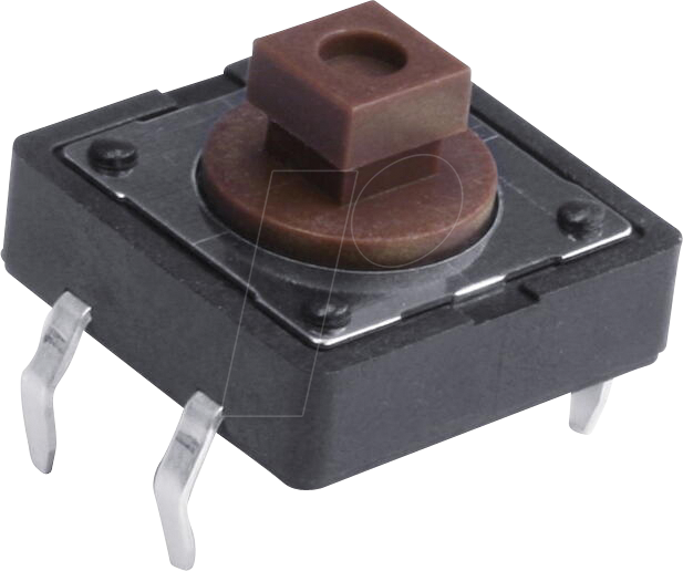 DIP DTS-24N - Kurzhubtaster, Printmontage, 1 Schließer, 12 x 12 x 7,3 mm