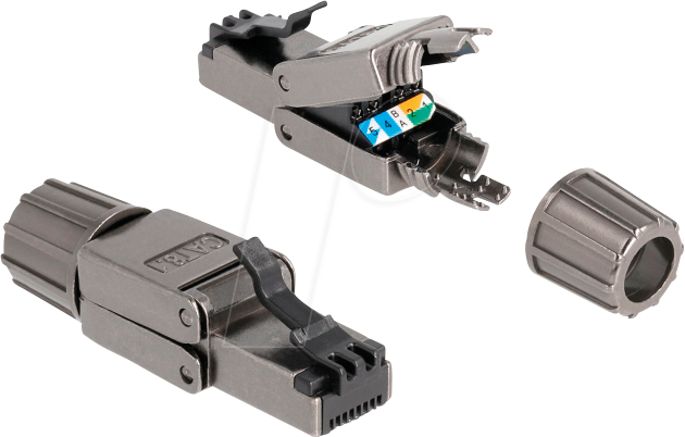 DELOCK 86514 - RJ45 Stecker Cat.8.1 STP werkzeugfrei